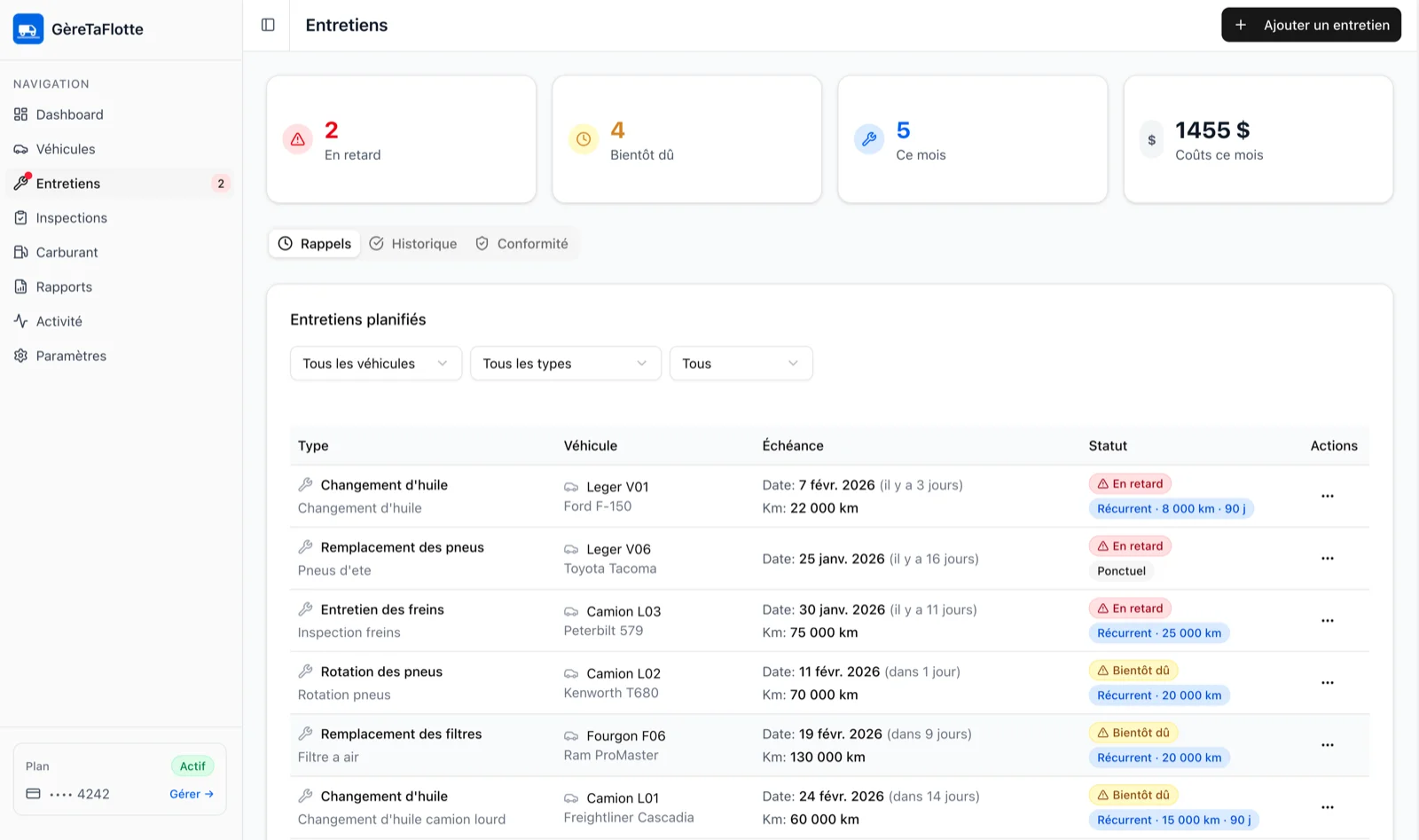 Capture d’écran – Entretiens